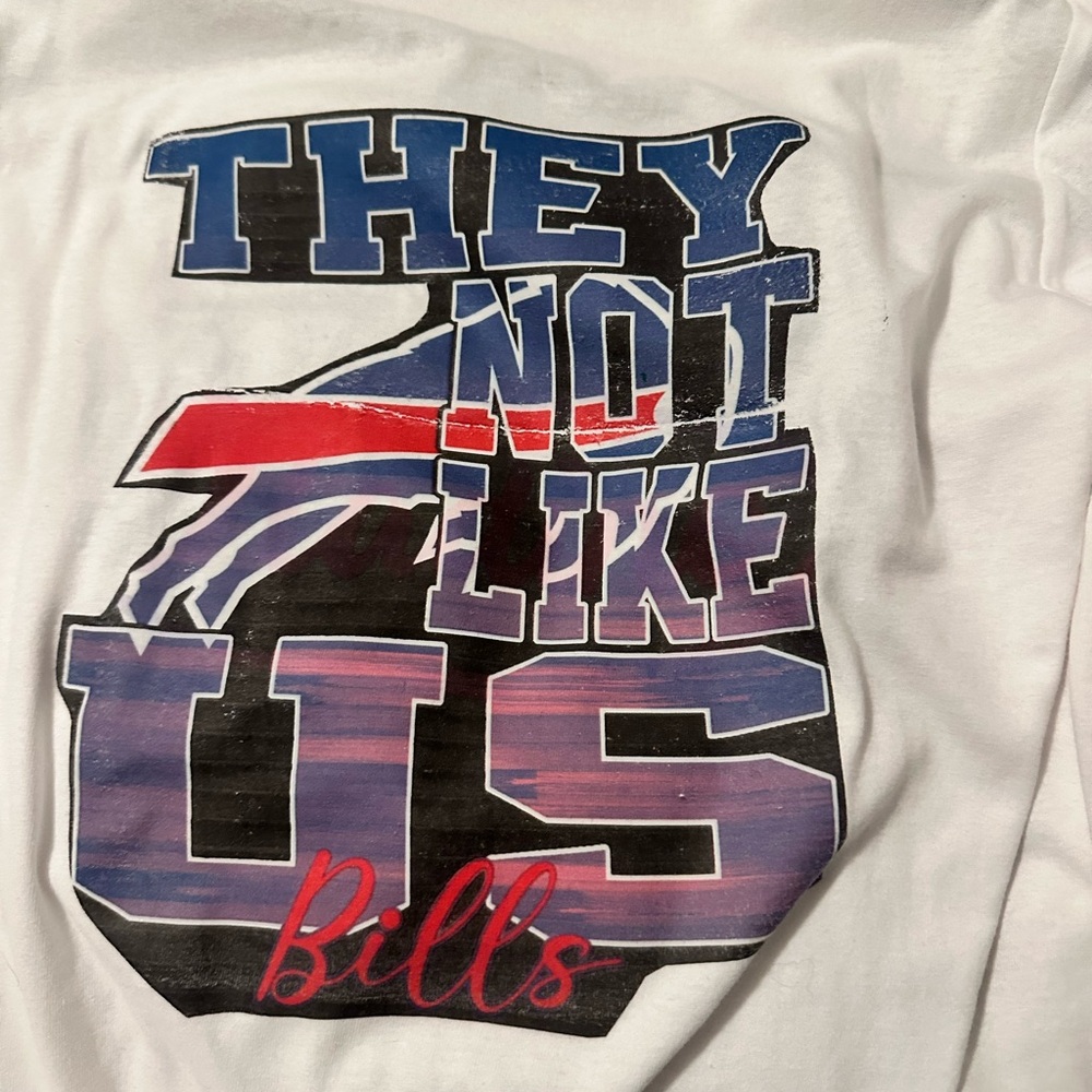 White Graphic Tee with Bold Text